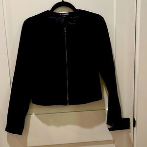 EXPRESS black, lined zipper jacket. VGUC